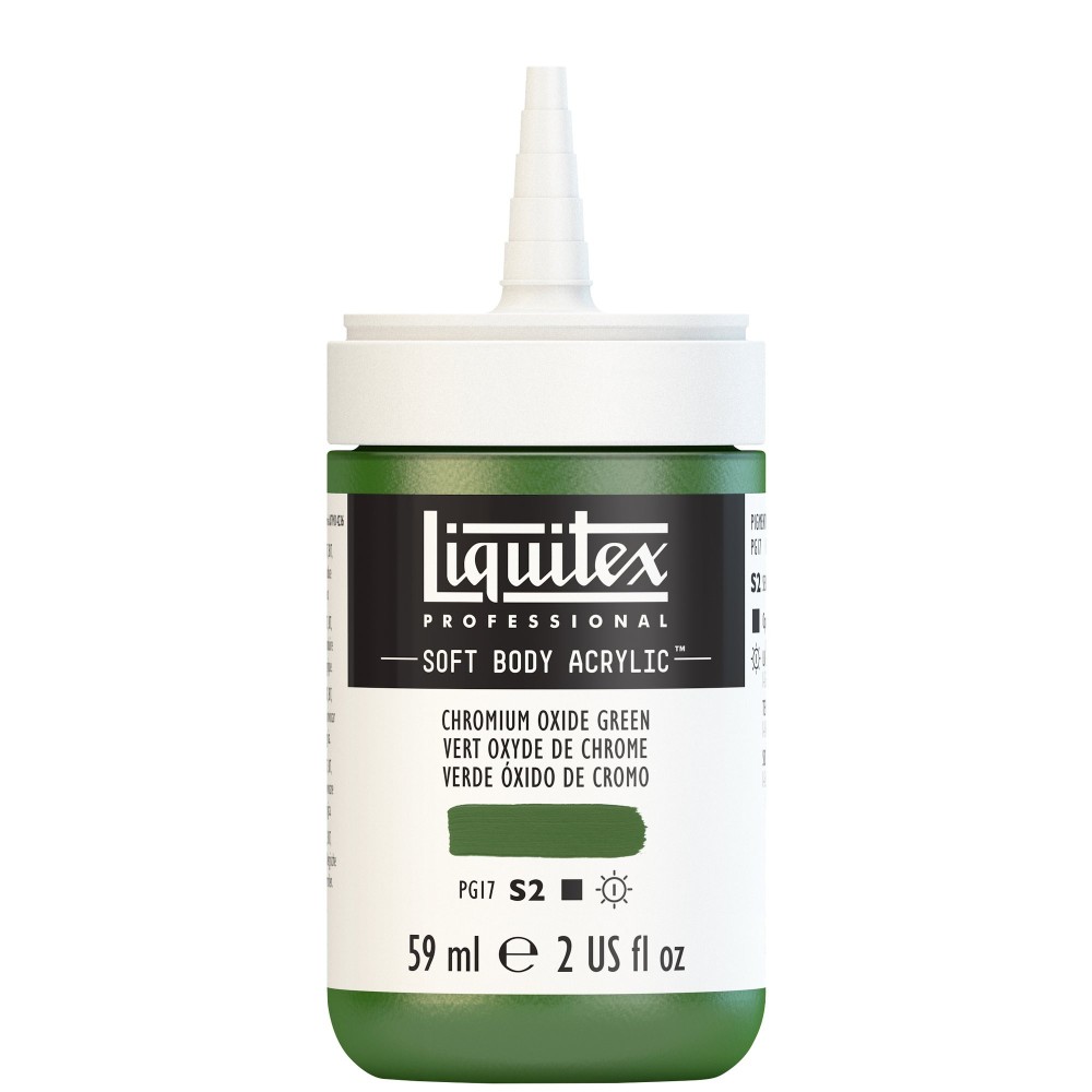 Acrylic Soft Body paint - Liquitex - Chromium Oxide Green, 59 ml