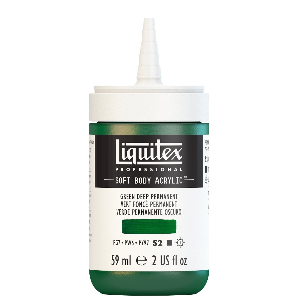 Farba akrylowa Soft Body - Liquitex - Green Deep Permanent, 59 ml
