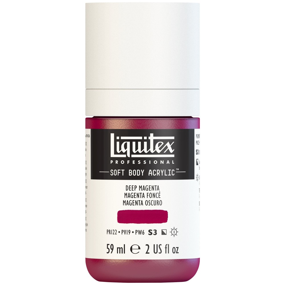 Acrylic Soft Body paint - Liquitex - Deep Magenta, 59 ml