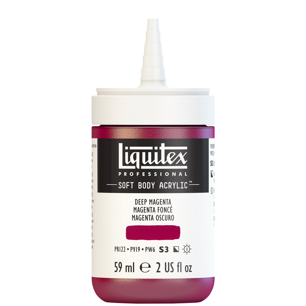 Farba akrylowa Soft Body - Liquitex - Deep Magenta, 59 ml