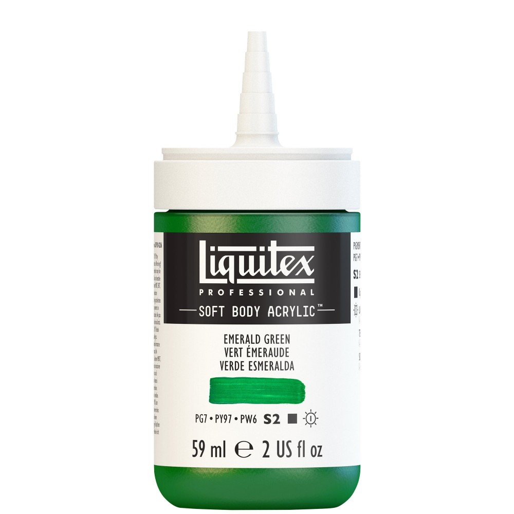 Acrylic Soft Body paint - Liquitex - Emerald Green, 59 ml