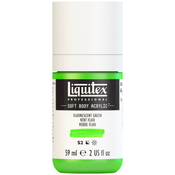 Farba akrylowa Soft Body - Liquitex - Fluo Green, 59 ml