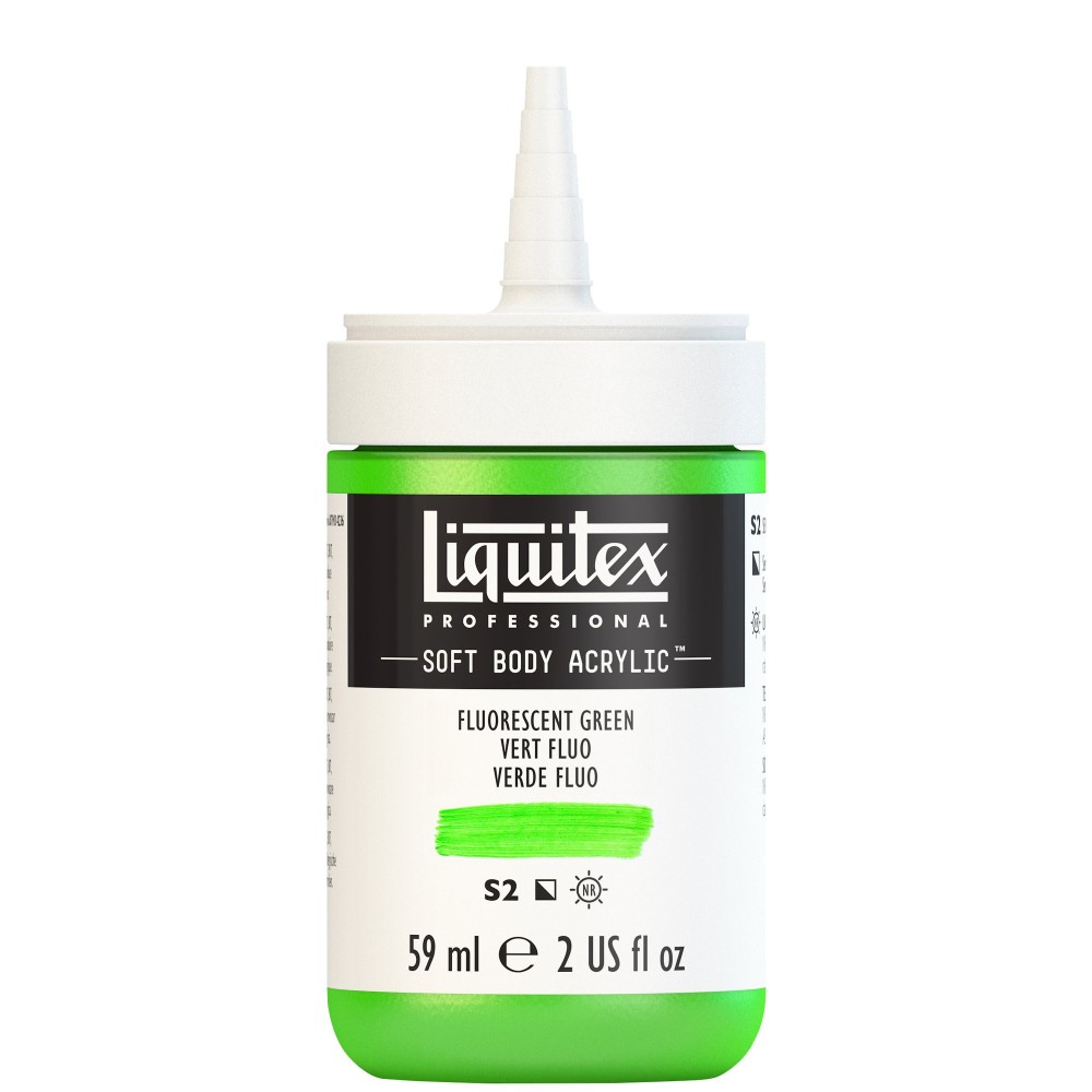Acrylic Soft Body paint - Liquitex - Fluo Green, 59 ml