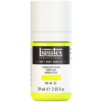 Farba akrylowa Soft Body - Liquitex - Fluo Yellow, 59 ml