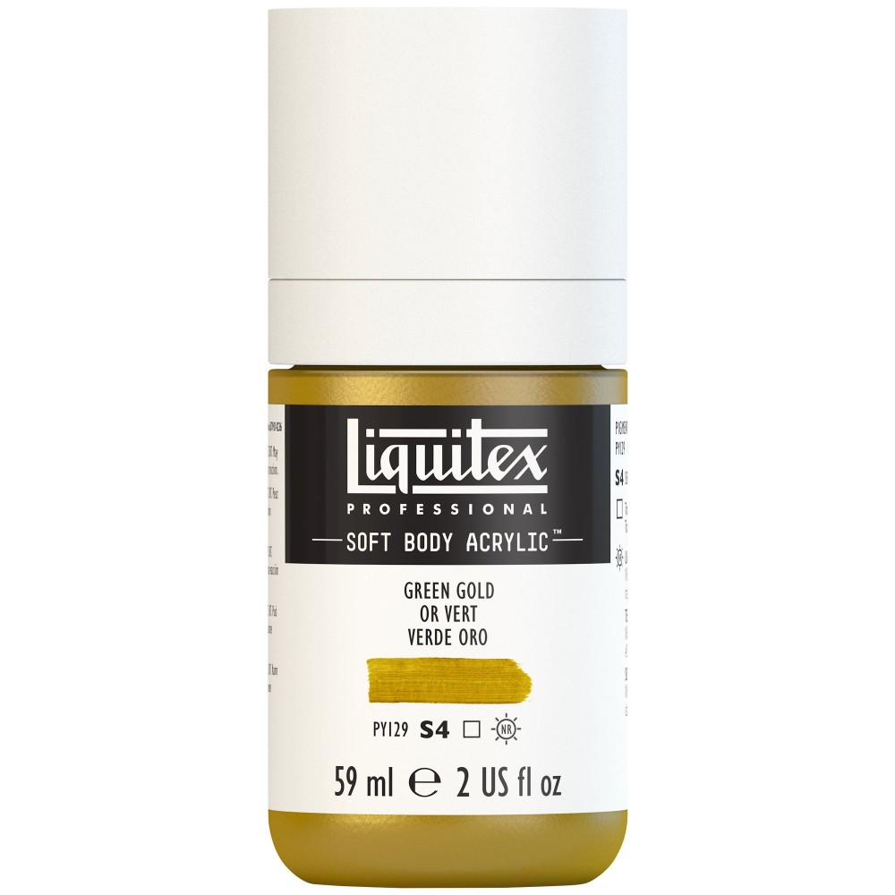 Acrylic Soft Body paint - Liquitex - Green Gold, 59 ml