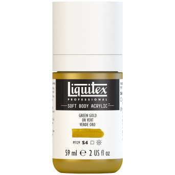 Acrylic Soft Body paint - Liquitex - Green Gold, 59 ml