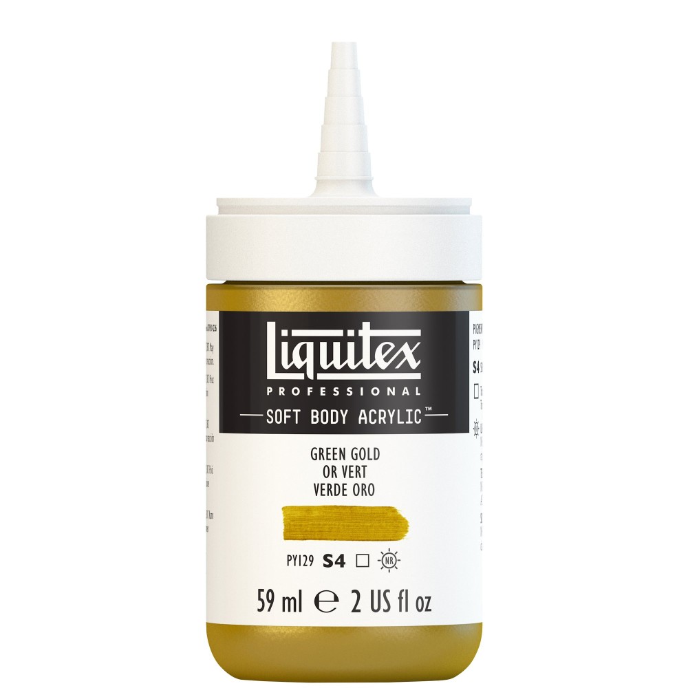 Acrylic Soft Body paint - Liquitex - Green Gold, 59 ml