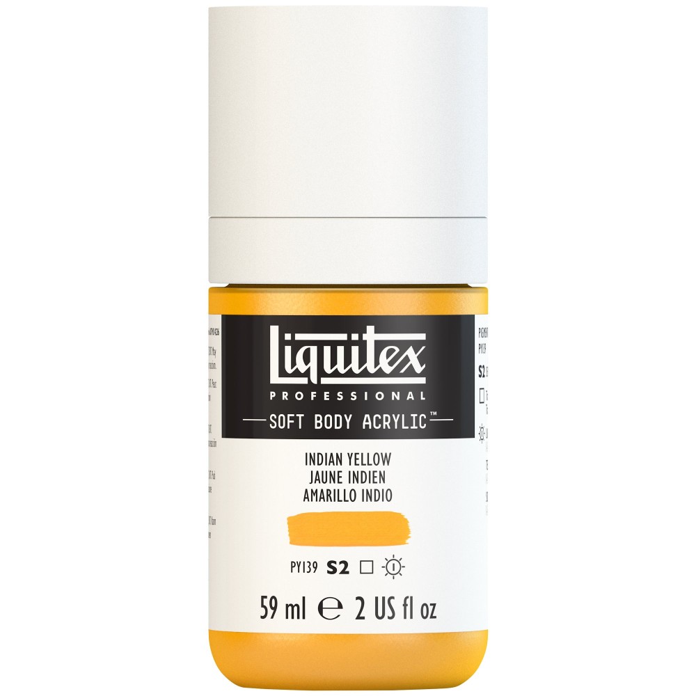 Acrylic Soft Body paint - Liquitex - Indian Yellow, 59 ml