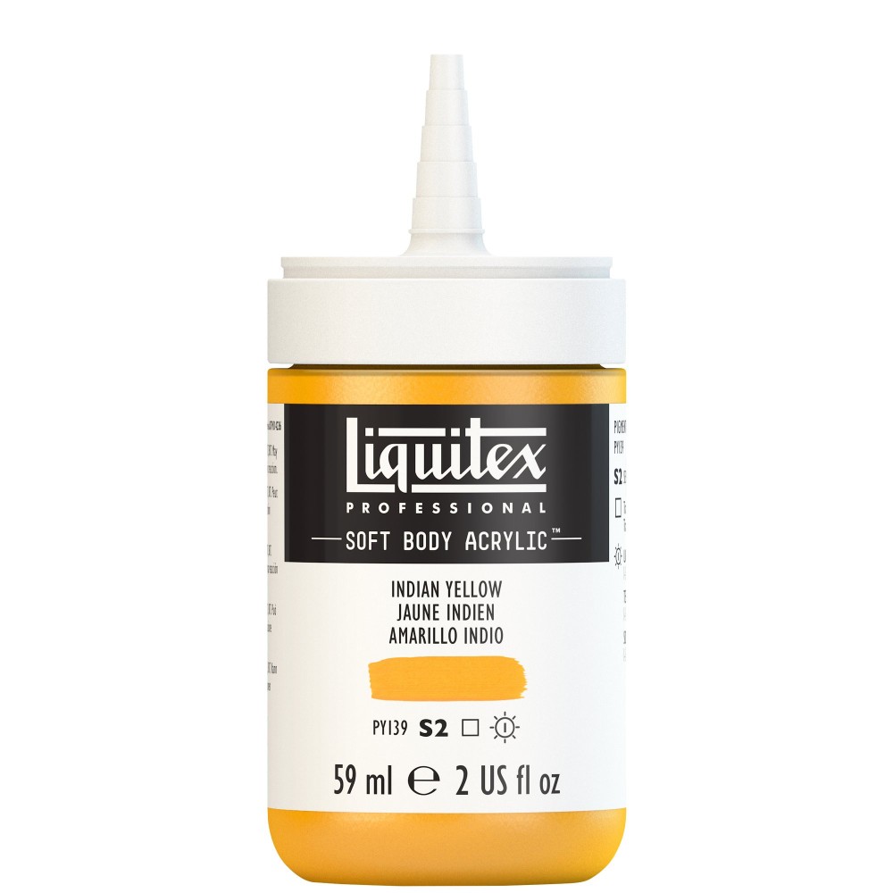Acrylic Soft Body paint - Liquitex - Indian Yellow, 59 ml