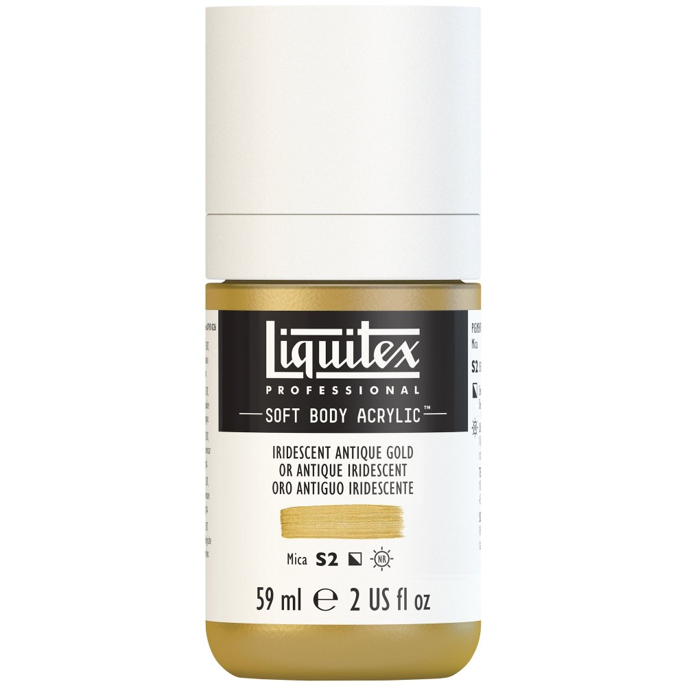 Farba akrylowa Soft Body - Liquitex - Antique Gold, 59 ml