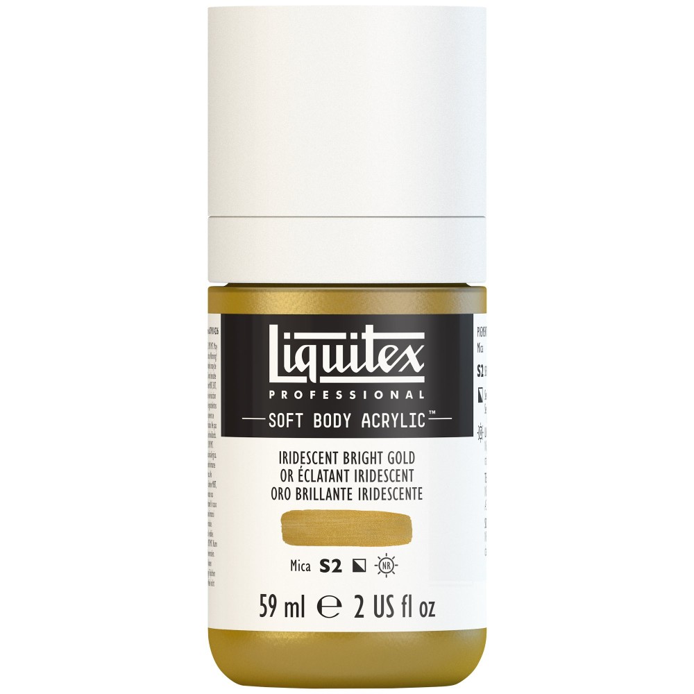 Acrylic Soft Body paint - Liquitex - Iridescent Bright Gold, 59 ml