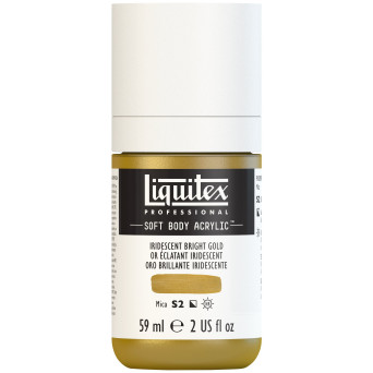 Farba akrylowa Soft Body - Liquitex - Iridescent Bright Gold, 59 ml