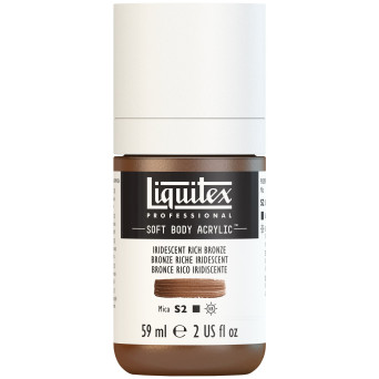 Farba akrylowa Soft Body - Liquitex - Iridescent Rich Bronze, 59 ml