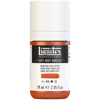 Acrylic Soft Body paint - Liquitex - Iridescent Rich Copper, 59 ml