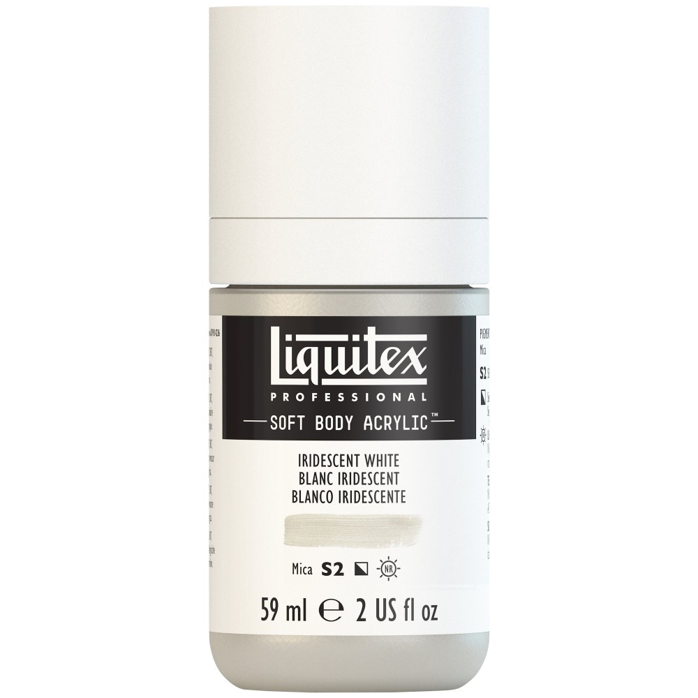 Acrylic Soft Body paint - Liquitex - Iridescent White, 59 ml