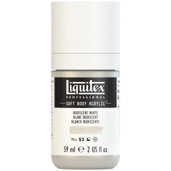 Acrylic Soft Body paint - Liquitex - Iridescent White, 59 ml