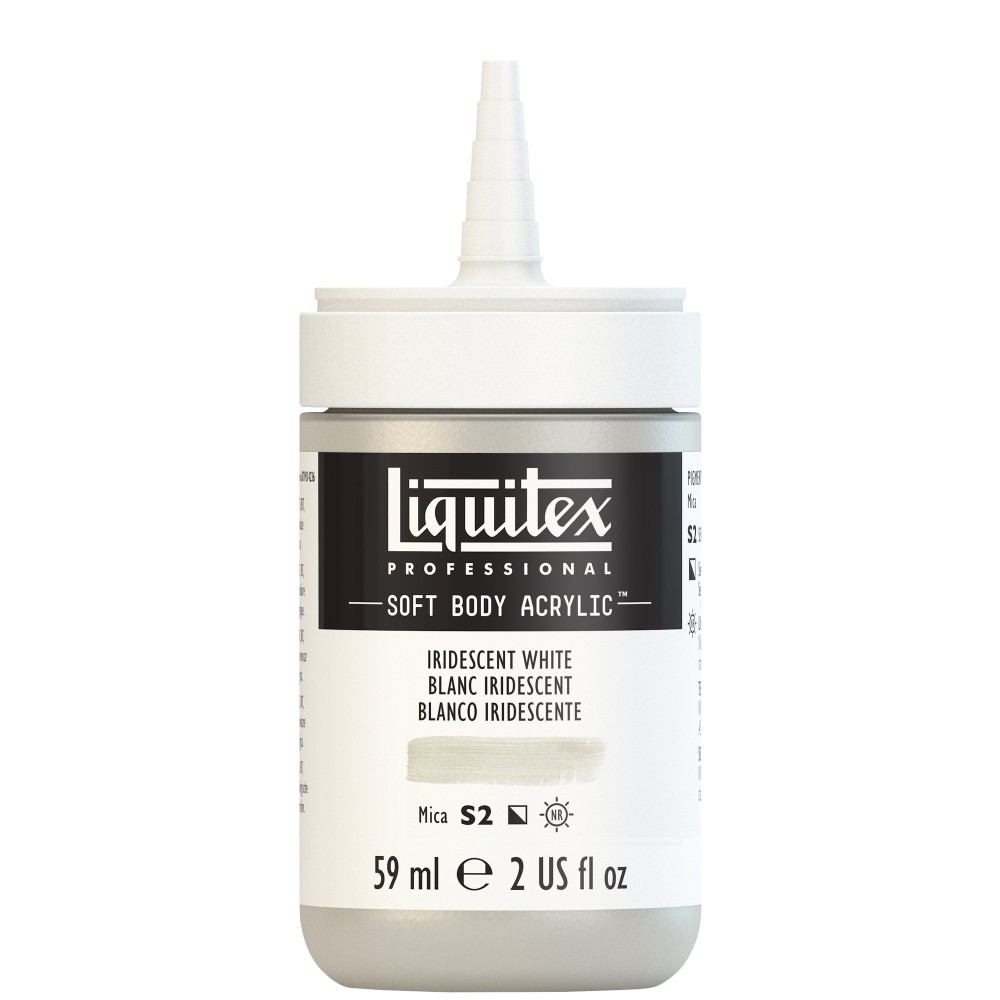 Acrylic Soft Body paint - Liquitex - Iridescent White, 59 ml