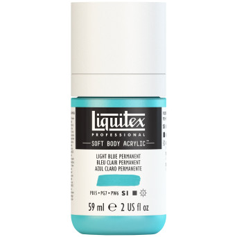 Farba akrylowa Soft Body - Liquitex - Light Blue Permanent, 59 ml