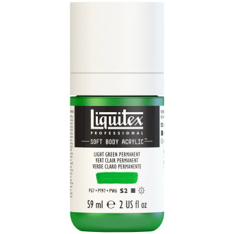 Acrylic Soft Body paint - Liquitex - Light Green Permanent, 59 ml