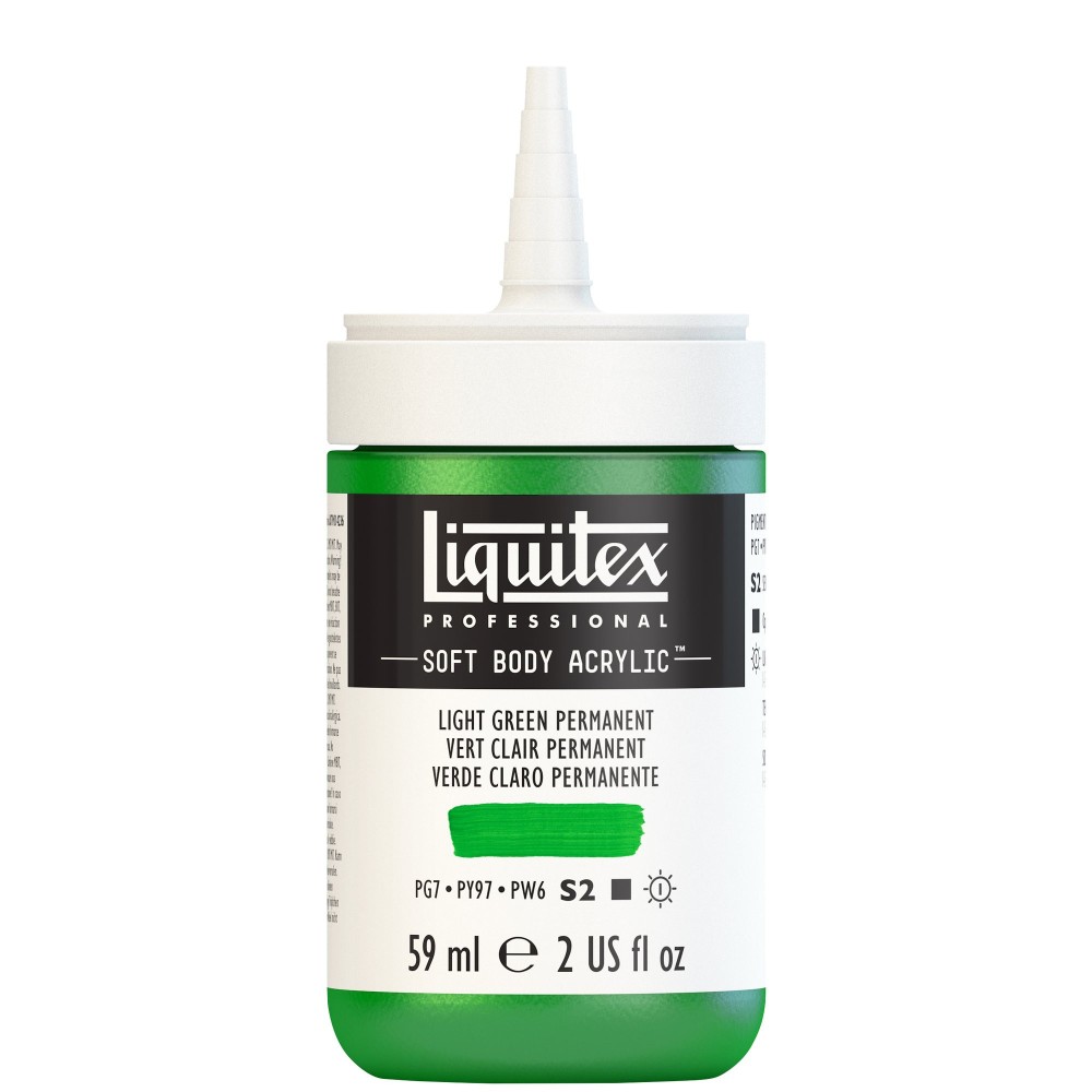 Farba akrylowa Soft Body - Liquitex - Light Green Permanent, 59 ml