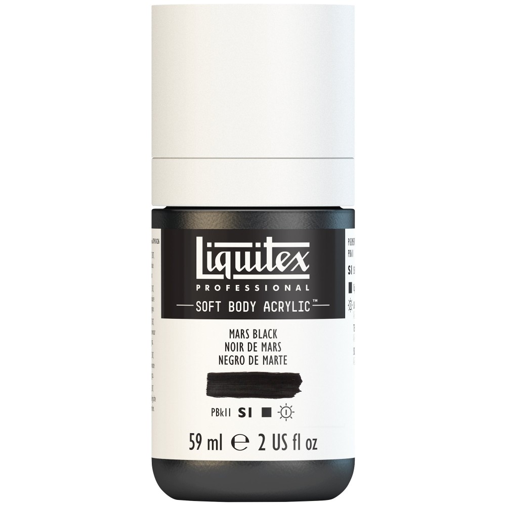 Farba akrylowa Soft Body - Liquitex - Mars Black, 59 ml