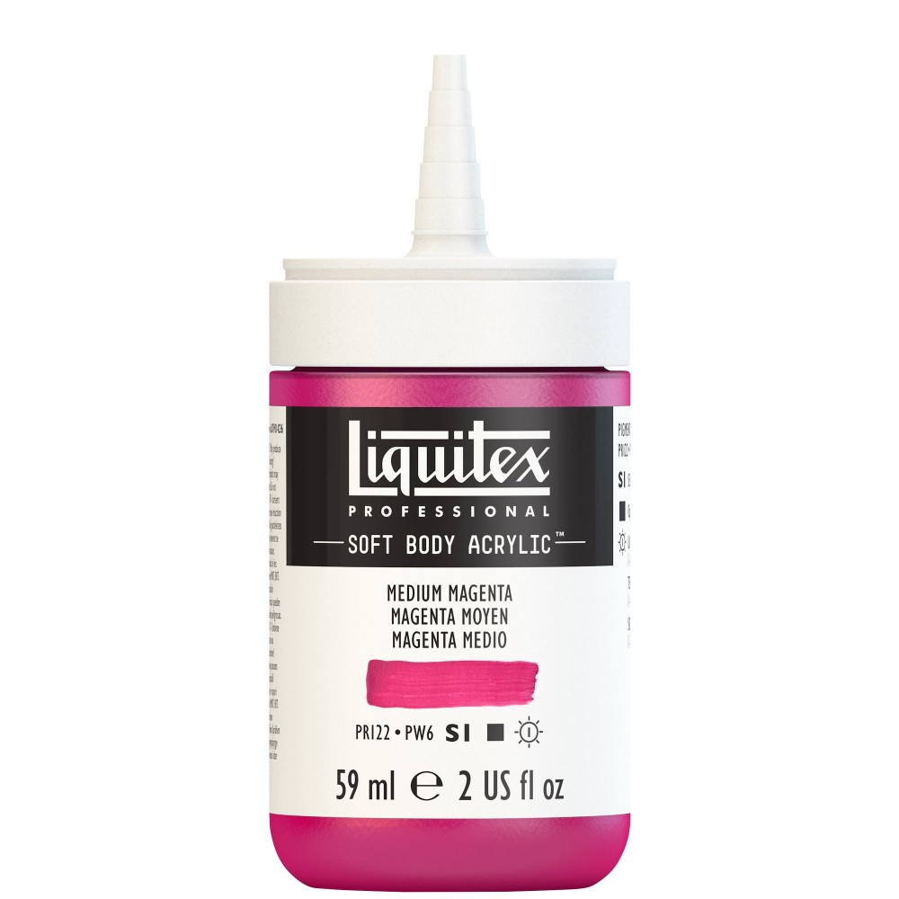 Acrylic Soft Body paint - Liquitex - Medium Magenta, 59 ml