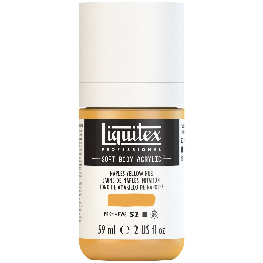 Farba akrylowa Soft Body - Liquitex - Naples Yellow Hue, 59 ml