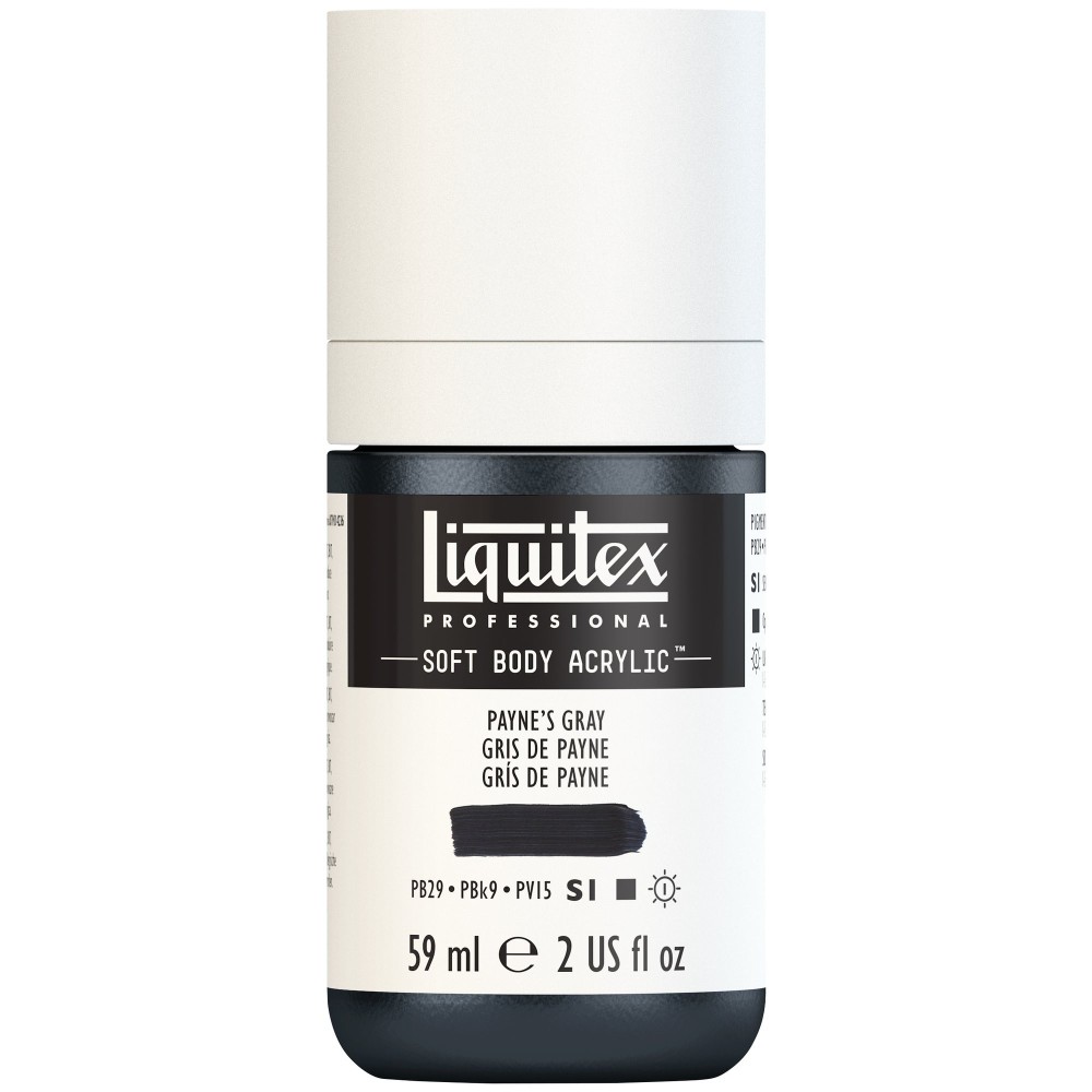 Farba akrylowa Soft Body - Liquitex - Payne's Gray, 59 ml