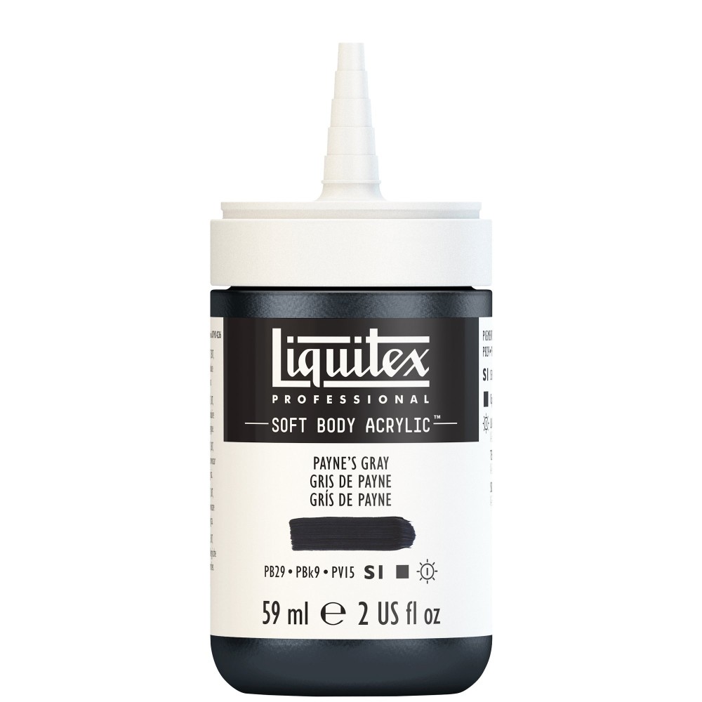 Acrylic Soft Body paint - Liquitex - Payne's Gray, 59 ml
