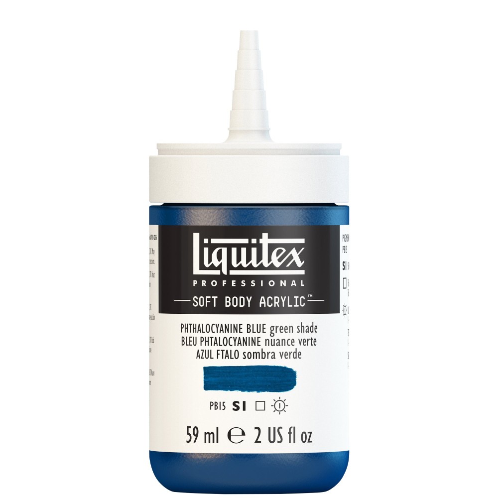 Farba akrylowa Soft Body - Liquitex - Phthalocyanine Blue Green Shade, 59 ml