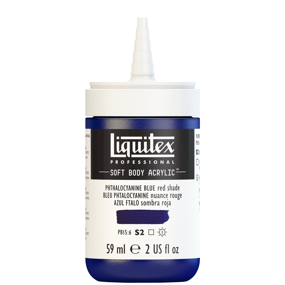 Farba akrylowa Soft Body - Liquitex - Phthalocyanine Blue Red Shade, 59 ml