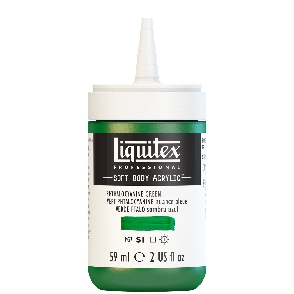 Acrylic Soft Body paint - Liquitex - Phthalocyanine Green Yellow Shade, 59 ml