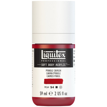 Farba akrylowa Soft Body - Liquitex - Pyrrole Crimson, 59 ml