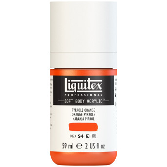 Farba akrylowa Soft Body - Liquitex - Pyrrole Orange, 59 ml