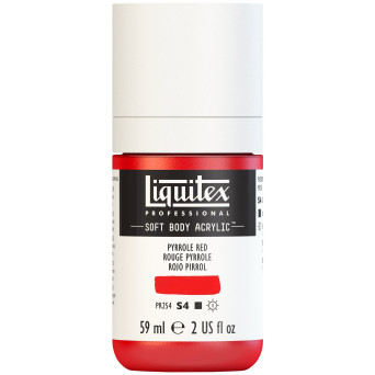 Acrylic Soft Body paint - Liquitex - Pyrrole Red, 59 ml