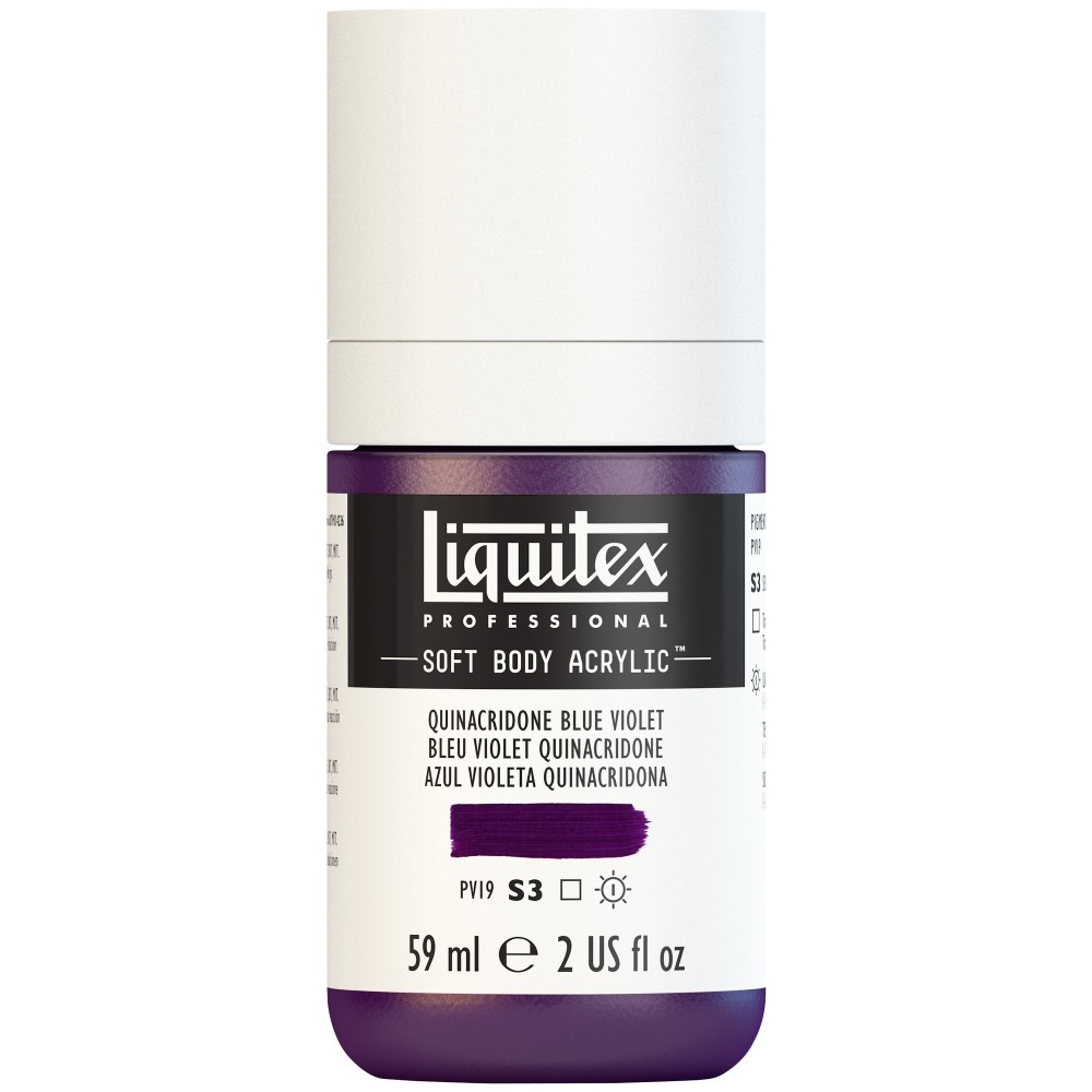 Farba akrylowa Soft Body - Liquitex - Quinacridone Blue Violet, 59 ml