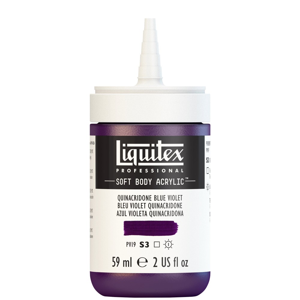 Acrylic Soft Body paint - Liquitex - Quinacridone Blue Violet, 59 ml