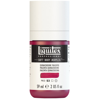 Farba akrylowa Soft Body - Liquitex - Quinacridone Magenta, 59 ml