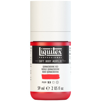 Farba akrylowa Soft Body - Liquitex - Quinacridone Red, 59 ml