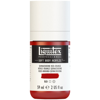 Farba akrylowa Soft Body - Liquitex - Quinacridone Red Orange, 59 ml