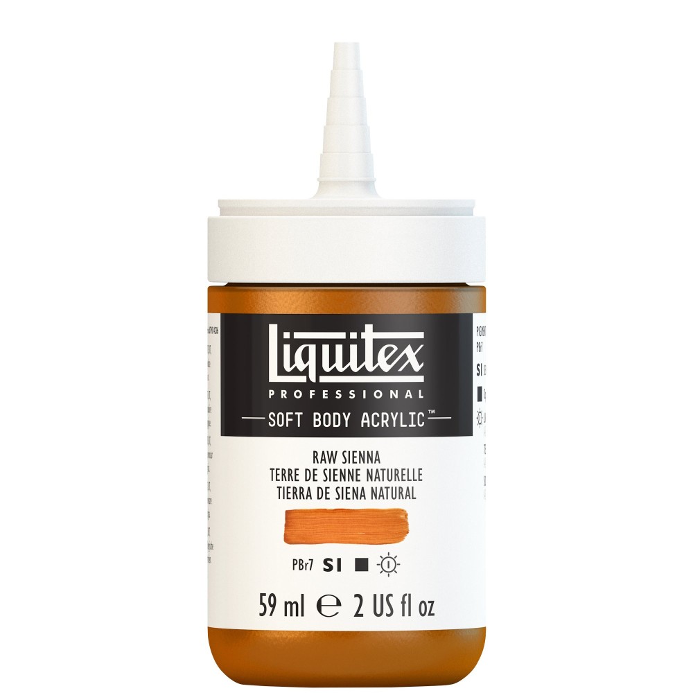Acrylic Soft Body paint - Liquitex - Raw Sienna, 59 ml