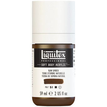 Acrylic Soft Body paint - Liquitex - Raw Umber, 59 ml