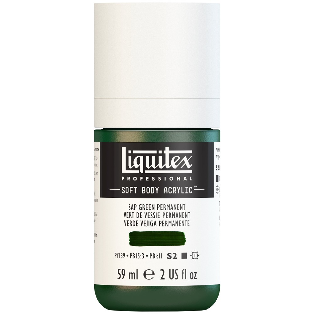 Acrylic Soft Body paint - Liquitex - Sap Green Permanent, 59 ml