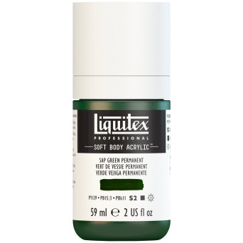 Farba akrylowa Soft Body - Liquitex - Sap Green Permanent, 59 ml