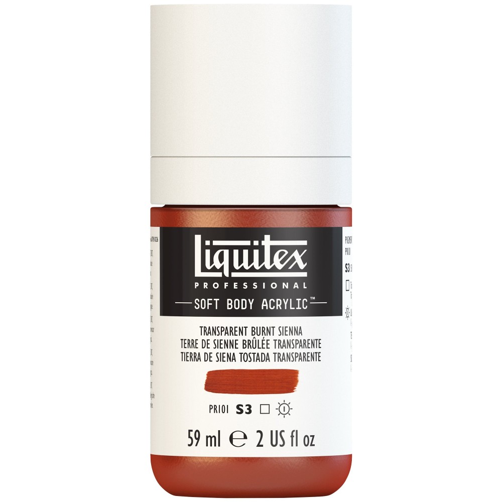 Acrylic Soft Body paint - Liquitex - Transparent Burnt Sienna, 59 ml