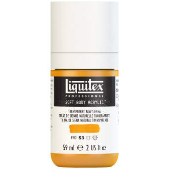 Farba akrylowa Soft Body - Liquitex - Transparent Raw Sienna, 59 ml