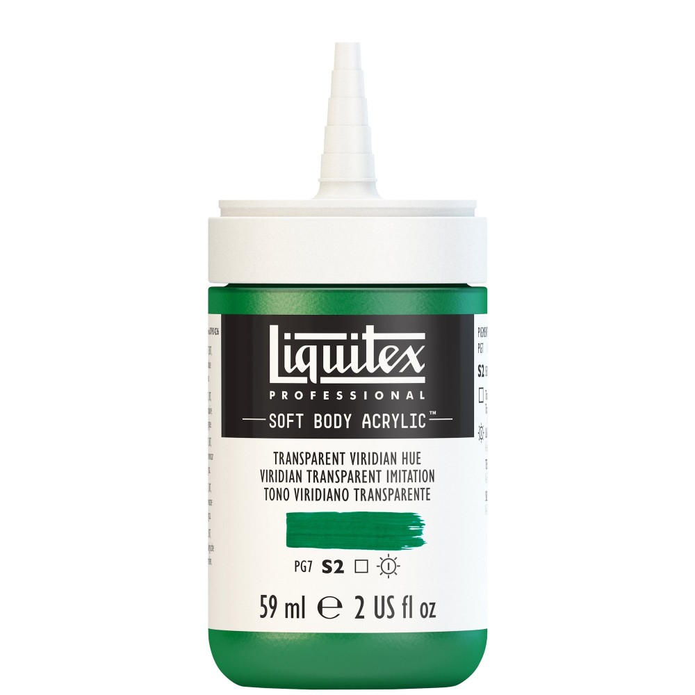 Acrylic Soft Body paint - Liquitex - Transparent Viridian Hue, 59 ml