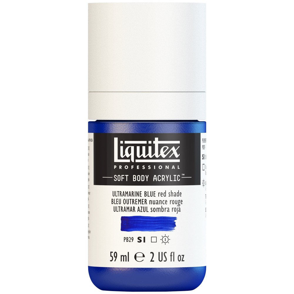 Acrylic Soft Body paint - Liquitex - Ultramarine Blue Red Shade, 59 ml