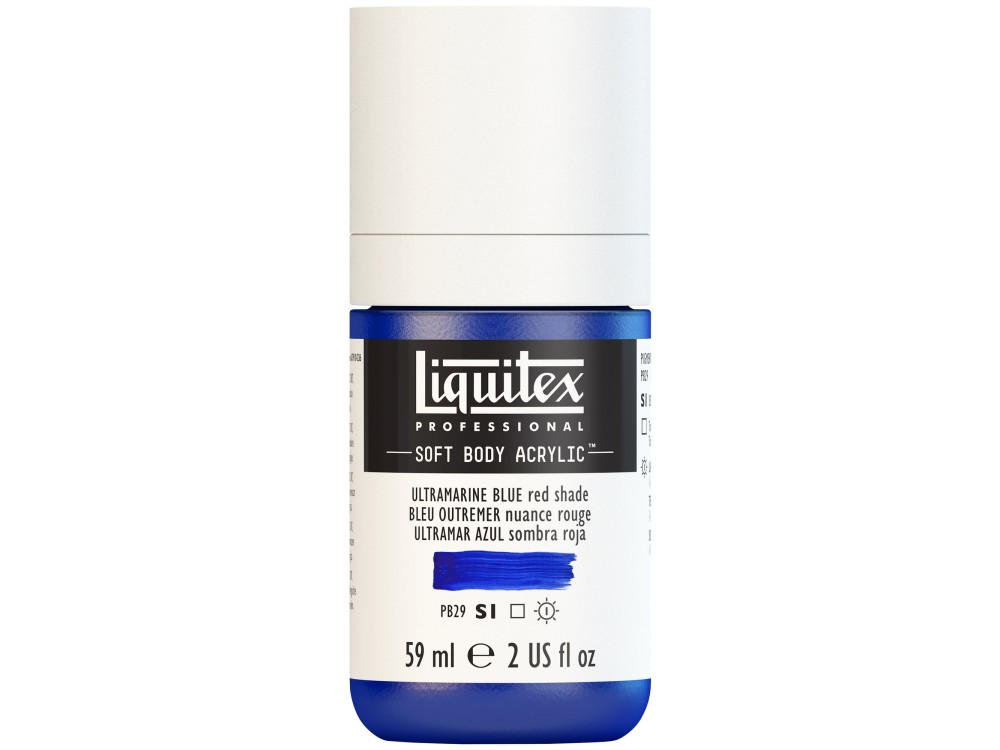 Acrylic Soft Body paint - Liquitex - Ultramarine Blue Red Shade, 59 ml