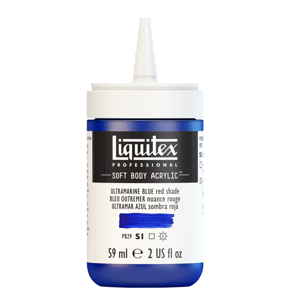 Farba akrylowa Soft Body - Liquitex - Ultramarine Blue Red Shade, 59 ml